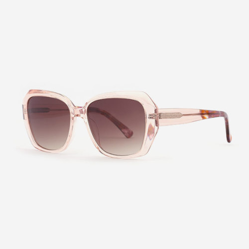 Angular Square bevel Acetate Women's Sunglasses