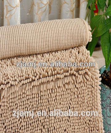 Superfine fiber long hair bath mats and rugs