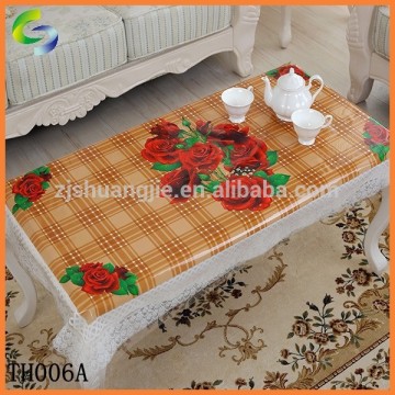 independent printed roll clear plastic table cover in rolls
