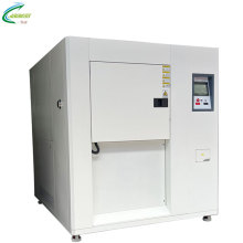 Variable frequency cold and heat shock test chamber