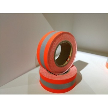 EN469 Aramid Flame Reflective  Yellow/Orange Warning Tape