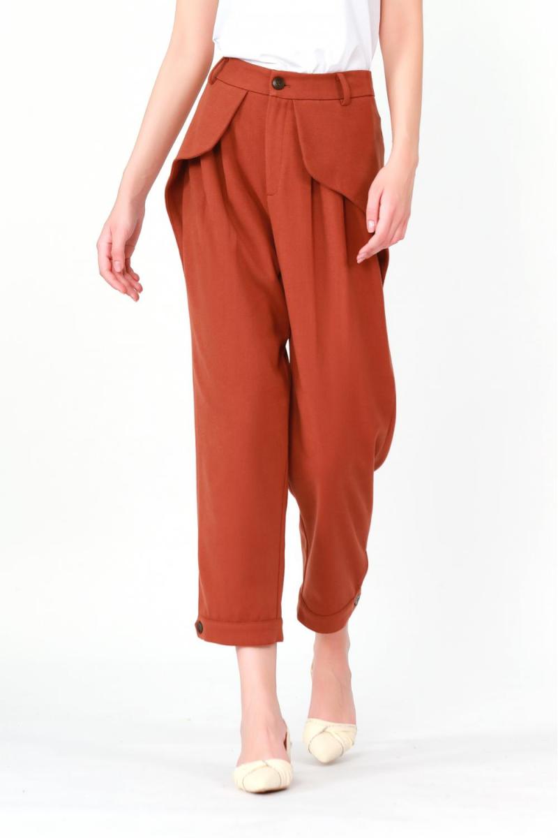 Outward-facing Pocket Shapes Trousers