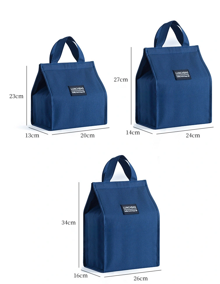 Promotional Food Delivery Thermal Insulated Large Cooler Tote Bag with Thick Cotton Rope