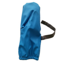 Feste blaue PU Regen Fausthandschuh für Baby/Kind