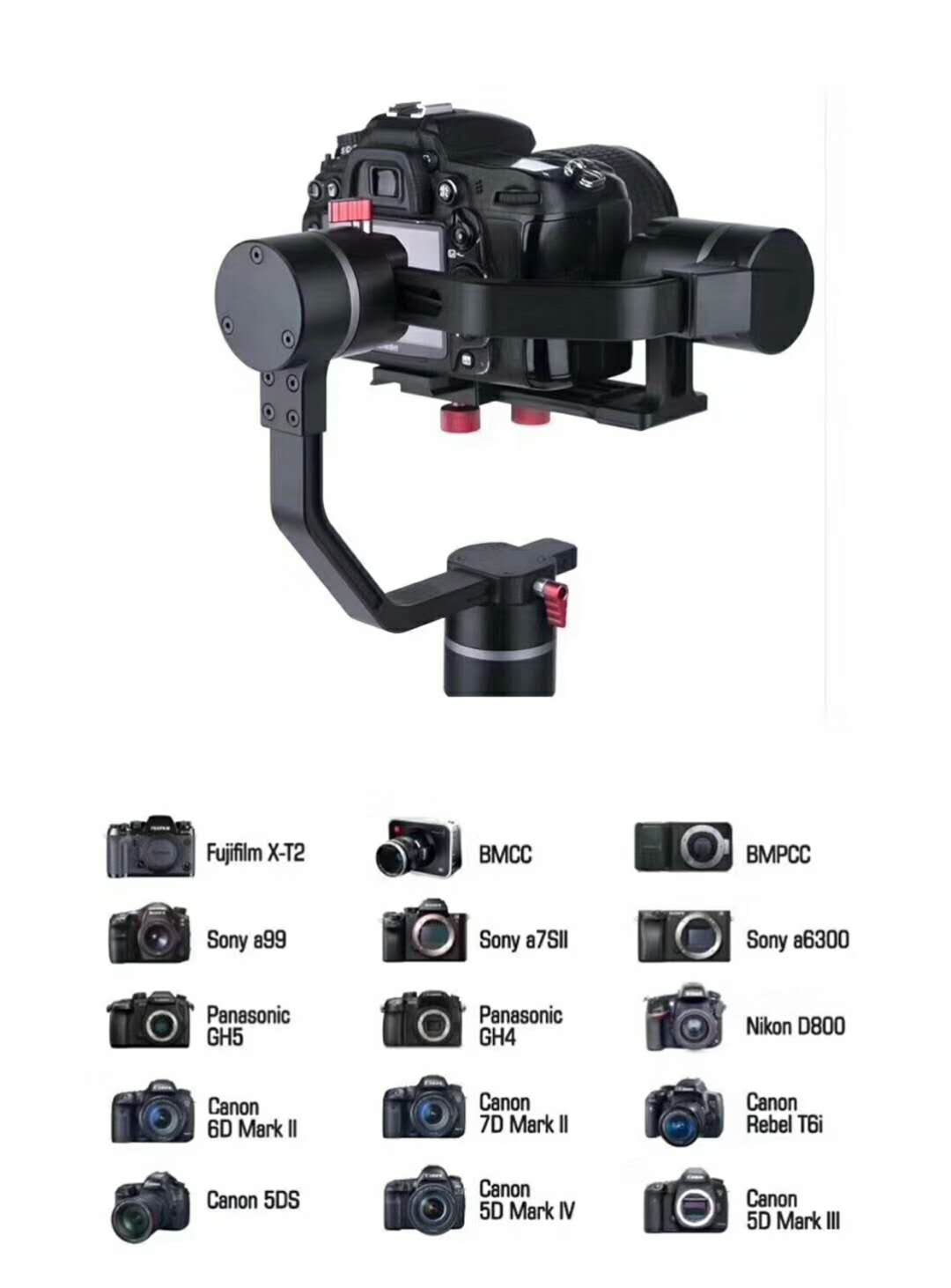 Wewow C3 professional gimbal for Mirco DSLR Stabilizer