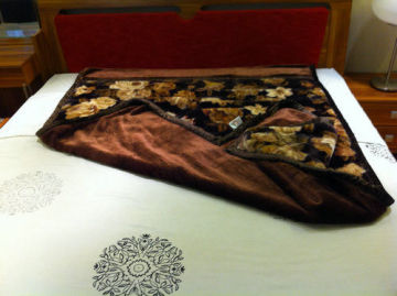 Breathable Single Bed Blankets With 100% Polyester , Sigle Printed Blankets