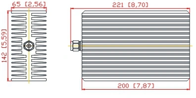 200W 3G N Male RF Dummy Load