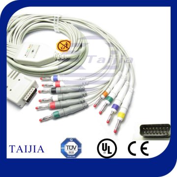 DB 15PIN Burdick EKG Cable/Lead(IEC)
