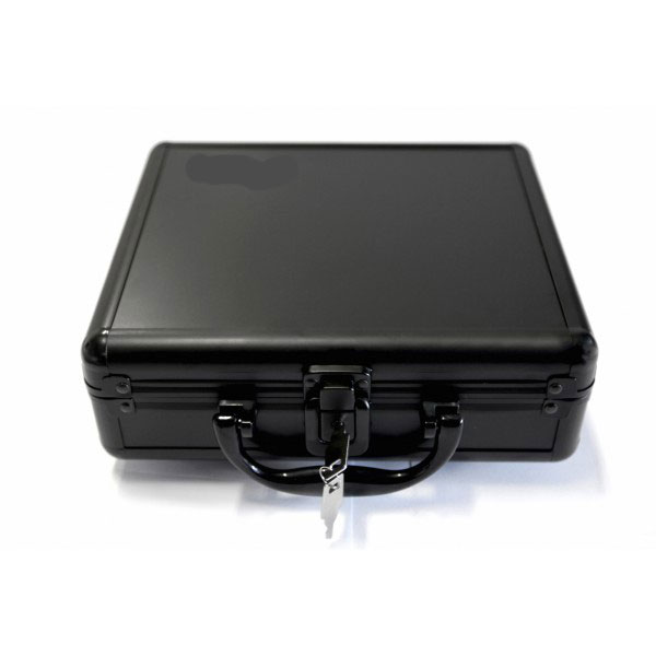 Watches Collectors Briefcase Aluminum Metal Aluminum Black Customize Watch Storage Safety Case