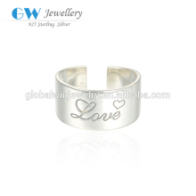 925 Sterling Silver Ring Love Wedding Ring Adjustment Ring