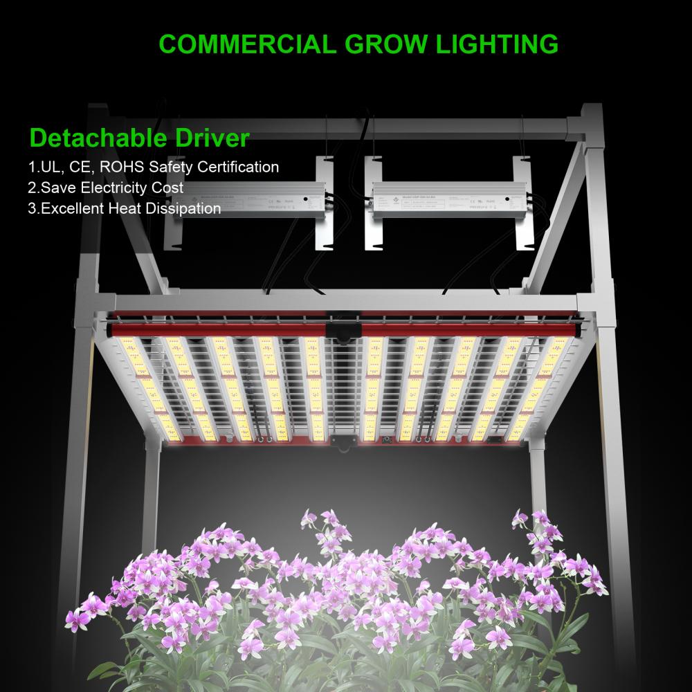 Aglex 1000W 800W 650W 400W 320W 240W Πλήρες φάσμα Veg LED Grow Light Dimmable High PPFD για τα εσωτερικά φυτά μεγαλώνουν