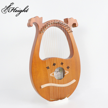 Portable Mahogany Wood Lyre Harp with 16 Strings: A New Design in Musical Instruments