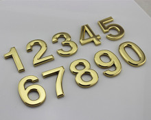 Brass House Numbers and Letters 2 inch Cursive Metal Letters