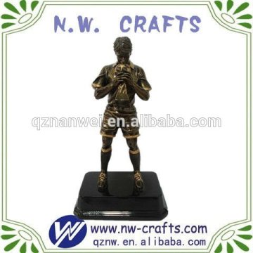 resin man soccer figurine