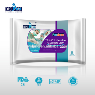 CHG wipes, medical cleaning wipes