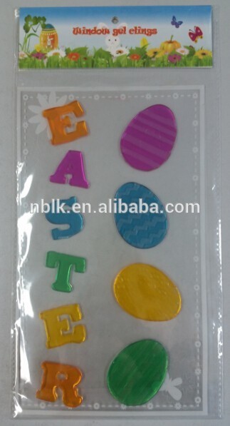 Easter Egg Sticker Gel Window Sticker