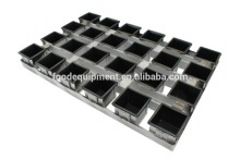 Teflon aluminum alloy square mini loaf pan hot sale