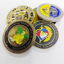 custom three-dimensional relief commemorative Challenge coin