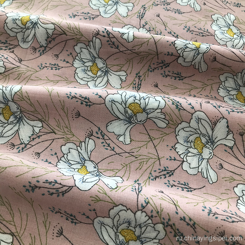 Новый дизайн цветочный принт Rayon Stock Mot ткани