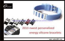 Blue Color Energy Silicone Bracelet For Boosting The Immune And Endocrine Systems