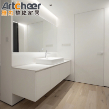 European Antique Bathroom Vanity Cabinets with Aluminium Frame and Mirrors