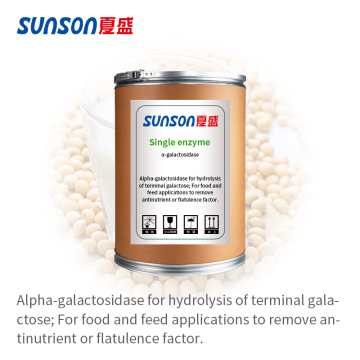 Food enzyme alpha-galactosidase for various applications