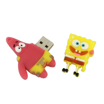 Unidade flash USB bonito bob esponja