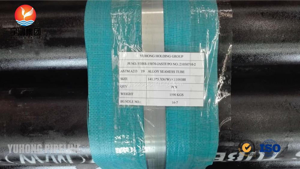 Alloy Steel Seamless Tubes ASME SA213 - 13a T9, T91, T92, DIN 17175 15Mo3, 13CrMo44