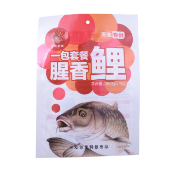 1,5 lb 40 lb drijvende vis voedsel pellets zakje vis voedsel verpakkingen stand -up tassen