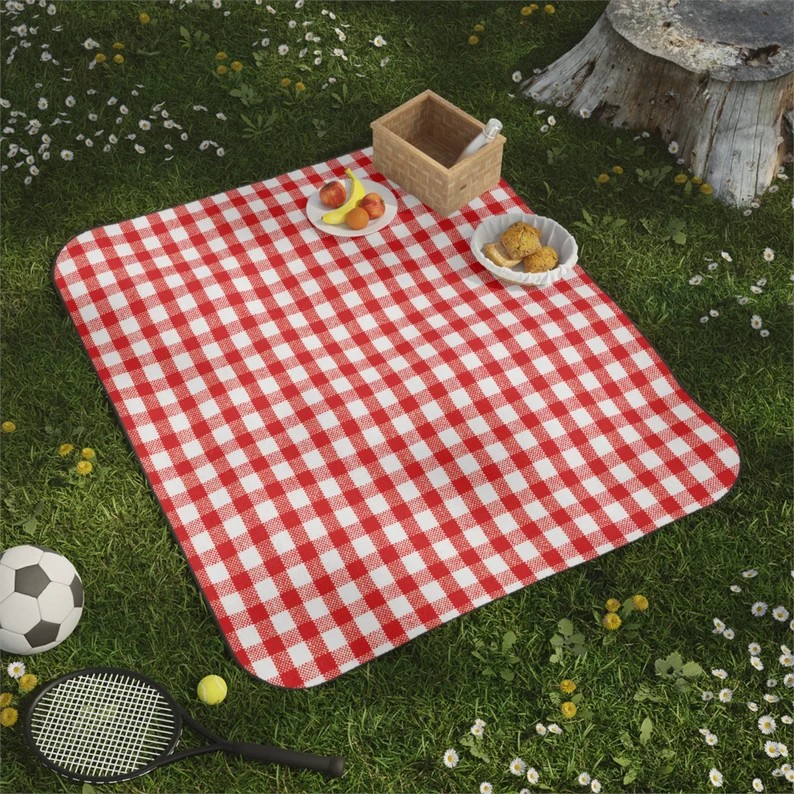 Picnic Blanket Red square