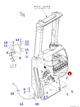 D85PX-15 bulldozer instrument panel wire harness 154-06-71341
