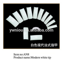 An8-500pcs False Fake Artificial Nail Modern White nail Tip