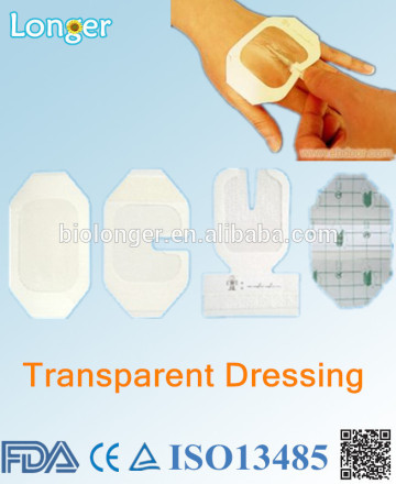 adhesive transparent wound dressing