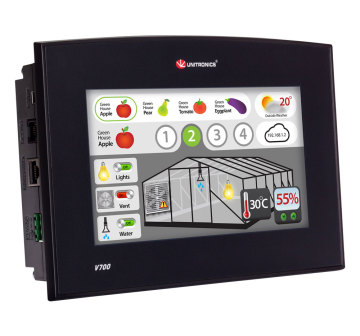 Unitronics V700 Colour touchscreen HMI+ PLC