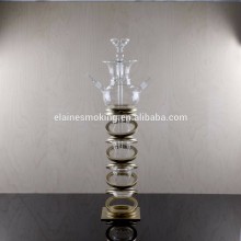 all glass hookah shisha with metal stand