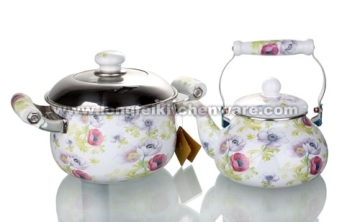 2PCS Enamel Sauce Pan Sets