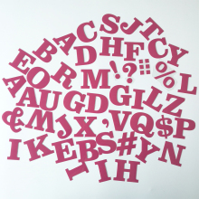 Iron On Letters: PU Vinyl Iron-on Fabric Letters for Clothing and DIY Crafts