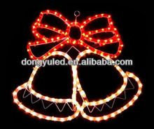 LED 2D christmas ring bell light