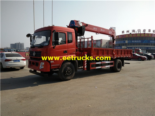 Dongfeng 5ton lori lililowekwa cranes za telescopic