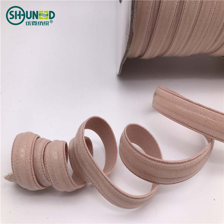 China wholesale customized colorful fashion tpu mobilon tape anti-slip elastic tape silicone drip elastic tape for bra underwear