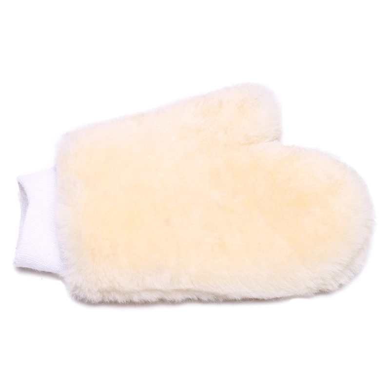 Factory Price Lambskin Fur Car Wash Mitt