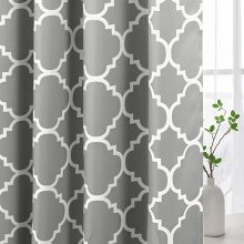 Geometric Moroccan Printed Draperies Window Curtains