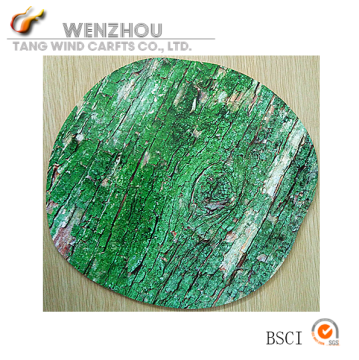 Irregular MDF cork placemat set for home decration