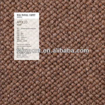 Loop Pile Carpet K02, Wool/Polypropylene Loop Pile Carpet