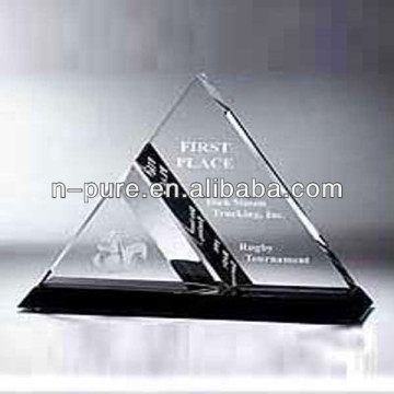 Triangle Crystal Carving Souvenir Trophy