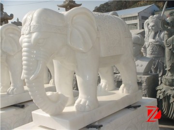 antique stone india elephants