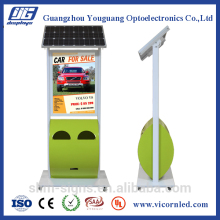 outdoor solar powered led light box; Customized size LGP light Guide Panel silksreen printing Solar LED advertising light box