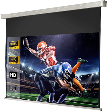 240x135cm Retractable Motorized Electric Projector Screen