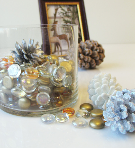 Farbige flache Glasedelstein-Perle für Vase