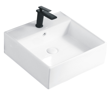 Above Counter Square Ceramic Art Basin